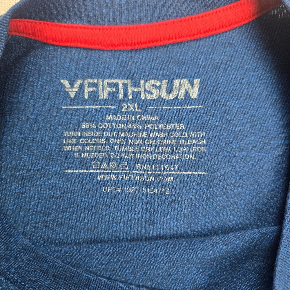 Fifth Sun NASA Long Sleeve T-Shirt Mens 2XL Blue Excellent Astronaut Graphic Tee - Picture 3 of 4